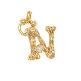 CRARM ALPHABET AND PEARL "N"(SMALL SIZE)