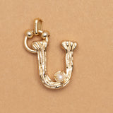 CRARM ALPHABET AND PEARL "U"(SMALL SIZE)