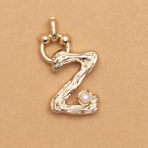 CHARM ALPHABET AND PEARL "Z"(SMALL SIZE)