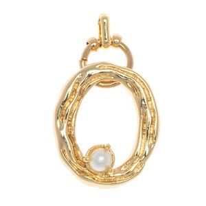 CHARM ALPHABET AND PEARL "O"(BIG SIZE)