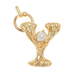 CRARM ALPHABET AND PEARL "Y"(BIG SIZE)