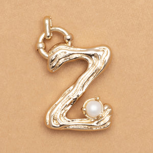 CHARM ALPHABET AND PEARL "Z"(BIG SIZE)