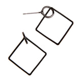 RHODIUM GRACE DROP EARRINGS