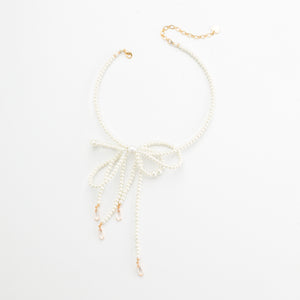 FRESHWATER PEARL BOW NECKLACE