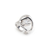 SILVER PEARL RING