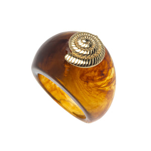 AMBER GILDED BAND RING (PRE-ORDER TAKES 15 DAYS) (Copy)