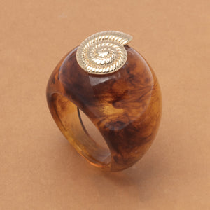 AMBER GILDED BAND RING (PRE-ORDER TAKES 15 DAYS) (Copy)