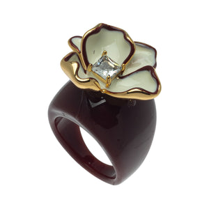 DARK BROWN BLOOM RING (PRE-ORDER TAKES 15 DAYS)