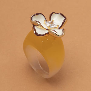 YELLOW BLOOM RING (PRE-ORDER TAKES 15 DAYS)
