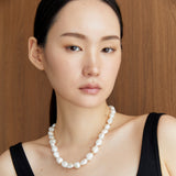 CHUNKY SINGLE STRAND CLASSIC PEARL NECKLACE