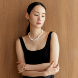 CHUNKY SINGLE STRAND CLASSIC PEARL NECKLACE