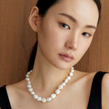 CHUNKY SINGLE STRAND CLASSIC PEARL NECKLACE