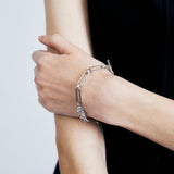 SILVER CHUNKY CHAIN BRACELET