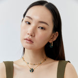 AMAZONITE GOLD DAINTY NECKLACE [FW24-D]