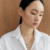 TRIPLE WHITE PEARL GOLD NECKLACE