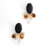 BLACK AND PEARL STATEMENT EARRINGS [FW24]