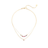 Tourmaline - POWER STONE DOUBLE-LAYERED NECKLACE