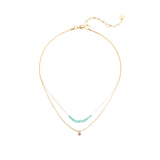 Amazonite - POWER STONE DOUBLE-LAYERED NECKLACE