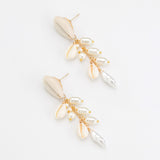 WHITE PUCCA SHELL DROP EARRINGS