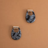 DALMATIAN AGATE GEOMETRICAL EARRINGS [FW24]