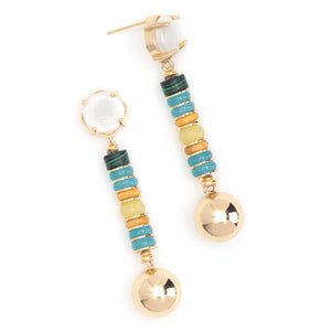 SUNSET BEADS DROP EARRINGS