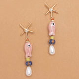 SEA WORLD STAR DROP EARRINGS