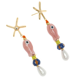 SEA WORLD STAR DROP EARRINGS