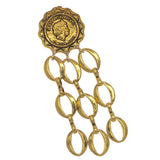 SUNBURST GOLD CHAIN EARRINGS