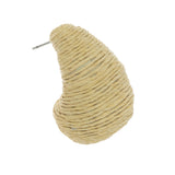 CREAM TEXTURED SHELL EARRINGS