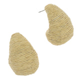 CREAM TEXTURED SHELL EARRINGS