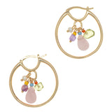 ETERNAL LOVE ROSE QUARTZ DROP EARRINGS