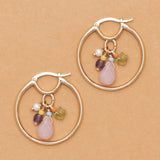 ETERNAL LOVE ROSE QUARTZ DROP EARRINGS