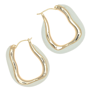 SIAM HARMONY WHITE DROP EARRINGS (PRE ORDER 30 DAY)