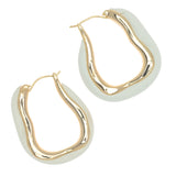 SIAM HARMONY WHITE DROP EARRINGS (PRE ORDER 30 DAY)