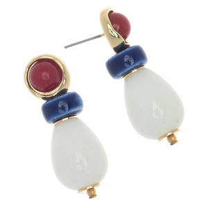 WHITE LOTUS SPIRIT DROP EARRINGS (PRE ORDER 30 DAY)