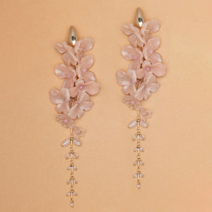 PEACH BLOOM STATEMENT EARRINGS (PRE-ORDER TAKES 15 DAYS)