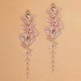 PEACH BLOOM STATEMENT EARRINGS (PRE-ORDER TAKES 15 DAYS)