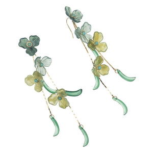 AMAZONITE BLOOM STATEMENT EARRINGS (PRE-ORDER TAKES 15 DAYS)