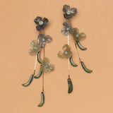 AMAZONITE BLOOM STATEMENT EARRINGS (PRE-ORDER TAKES 15 DAYS)