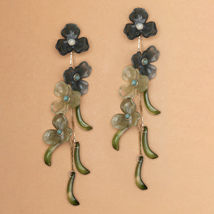 AMAZONITE BLOOM STATEMENT EARRINGS (PRE-ORDER TAKES 15 DAYS)