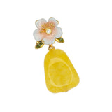 YELLOW AGATE BLOOM EARRINGS (PRE-ORDER TAKES 15 DAYS) (Copy)