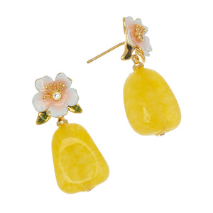 YELLOW AGATE BLOOM EARRINGS (PRE-ORDER TAKES 15 DAYS) (Copy)
