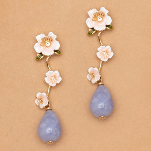 BLUE LACE BLOOM EARRINGS (PRE-ORDER TAKES 15 DAYS)