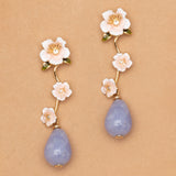 BLUE LACE BLOOM EARRINGS (PRE-ORDER TAKES 15 DAYS)