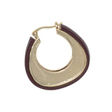 BROWN LEATHER ROPE EARRINGS (PRE-ORDER TAKES 15 DAYS)