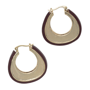 BROWN LEATHER ROPE EARRINGS (PRE-ORDER TAKES 15 DAYS)