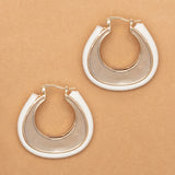 WHITE LEATHER ROPE EARRINGS  (PRE-ORDER TAKES 15 DAYS)