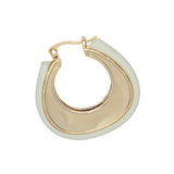 WHITE LEATHER ROPE EARRINGS  (PRE-ORDER TAKES 15 DAYS)