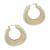 WHITE LEATHER ROPE EARRINGS  (PRE-ORDER TAKES 15 DAYS)
