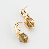 GREEN DROP EARRINGS